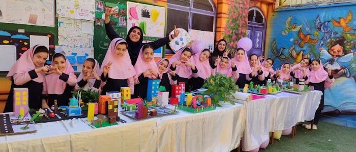 نمای واقعی ساختمان بهترین دبستان دخترانه غیردولتی دختران آفتاب در اصفهان
